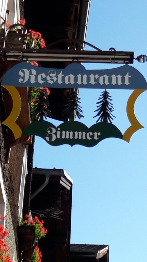 Hotel-Restaurant Drei Tannen Bellwald Exterior foto